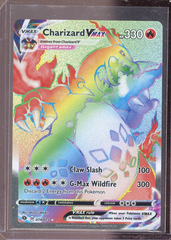 compare product Pokemon Champions Path Charizard Vmax Secret Rare 74/73