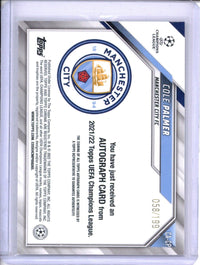 2022-23 Topps Chrome UCL Cole Palmer Aqua Refractor Rookie Auto /199
