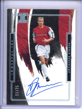 compare product 2024-25 Panini Impeccable Dennis Bergkamp Immortal Ink Auto 11/25