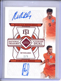 2022 Panini NT Fifa RWC Ruud Van Nistelrooy & Robin Van Persie 1/5 Auto