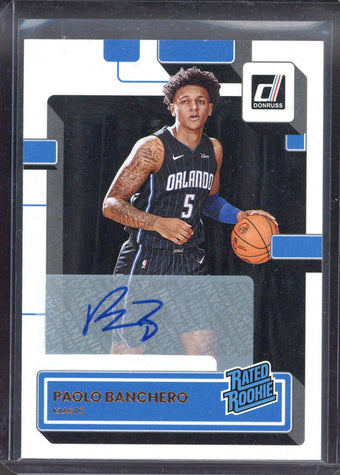 compare product 2022/23 Panini Donruss Paolo Banchero Auto