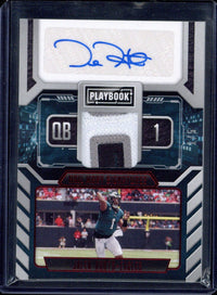 2021 Panini Playbook Jalen Hurts Hail Mary Signautres Patch /5