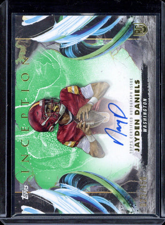 compare product 2024 Topps Inception Jayden Daniels RC Auto /150