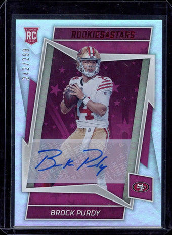 compare product 2022 Rookies Stars Purdy Auto /299