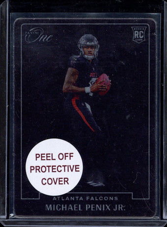 compare product 2024 Panini One Michael Penix Jr Blank Slate Metal Rookie