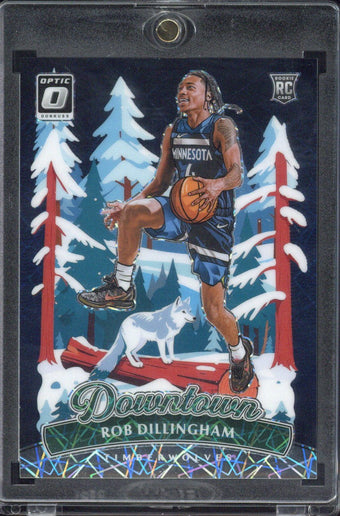 compare product 2024/25 Panini Rob Dillingham RC Downtown