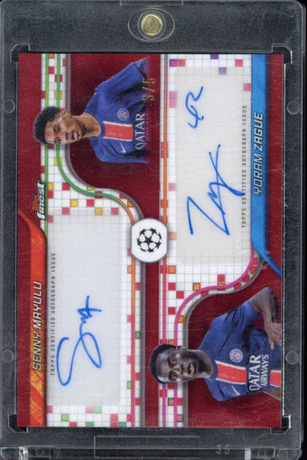 compare product 2024/25 Topps Finest Senny Mayulu / Yoram Zague Dual Autograph /5