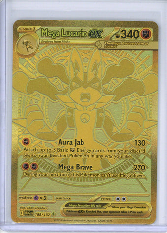 compare product Pokemon ME01: Mega Evolution Mega Lucario ex - 188/132 Near Mint