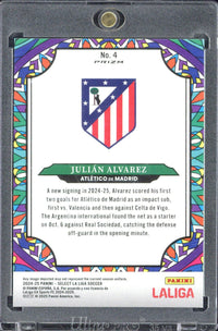 2024/25 Panini Select La Liga Julian Alvarez Stained Glass #4