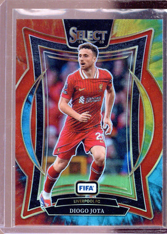 compare product 2024/25 Panini Select Fifa Diogo Jota Tie-Dye Prizm Livepool LFC 15/25