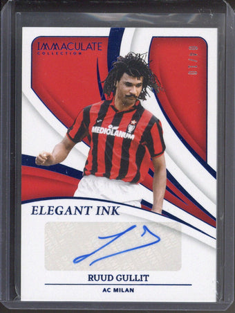 compare product 2024-25 Panini Immaculate Ruud Gullit Autograph /10