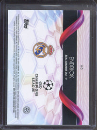 2024 Topps Chrome UEFA Club Competitions Endrick #H-3 Helix (SSP)