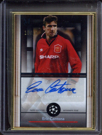 compare product 2024-25 Topps Museum Eric Cantona Framed Autograph /10