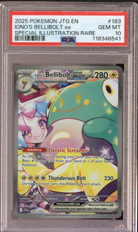 2025 Pokemon Journey Together Iono's Bellibolt ex SIR 183/159 PSA 10