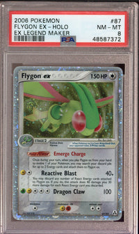 2006 Pokemon Legend Maker Flygon ex 87/92 PSA 8