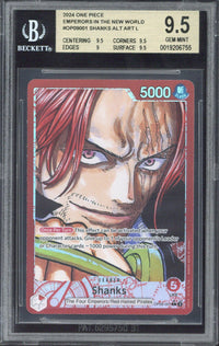 2024 One Piece Shanks Alt Art Leader #OP09001 BGS 9.5