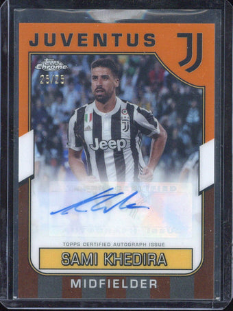 compare product 2022-23 Topps Chrome Juventus Sami Khedira Autograph /25