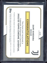 2022-23 Topps Chrome Juventus Sami Khedira Autograph /25
