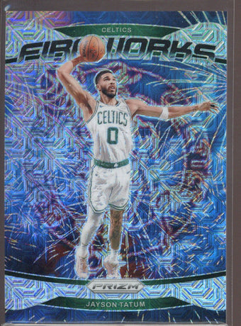 compare product 2024/25 Panini Prizm Jayson Tatum /25 Fireworks