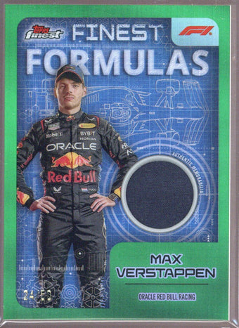 compare product 2024 Topps Finest F1 Max Verstappen Finest Formulas PATCH 24/50