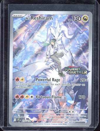 compare product Pokemon SV09: Journey Together (Stamped) 167/159 N's Reshiram - 167/159 Near Mint
