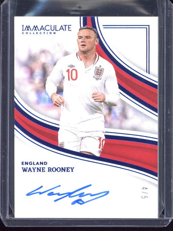 compare product 2023-24 Panini Immaculate Wayne Rooney Autograph /5