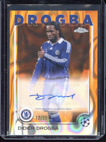 compare product 2024-25 Topps Chrome UCC Didier Drogba Autograph /25