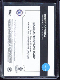 2024-25 Topps Chrome UCC Didier Drogba Autograph /25