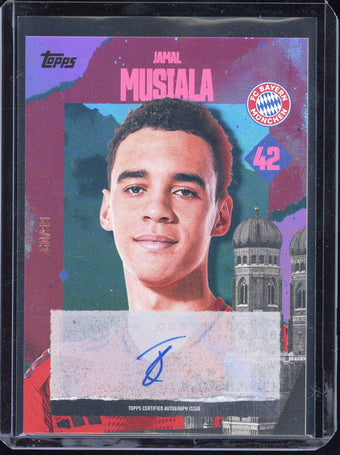 compare product 2024-25 Topps Team Set FC Bayern München Jamal Musiala Autograph /99