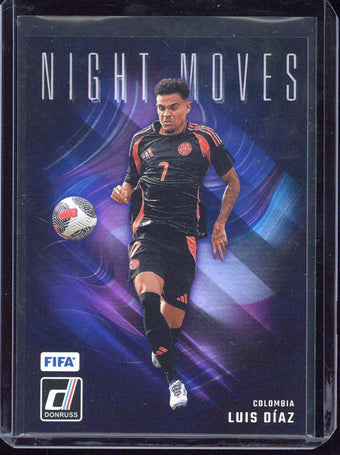 compare product 2024-25 Panini Donruss Luis Diaz Night Moves #9