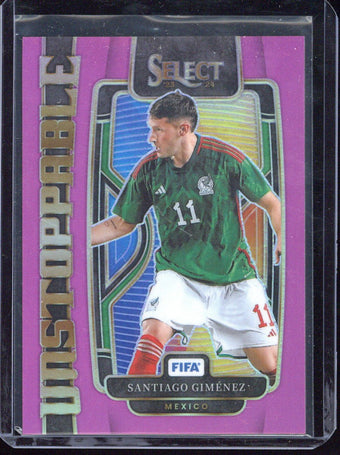 compare product 2023-24 Panini Select FIFA Santiago Gimenez /25