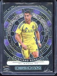 2024-25 Panini Obsidian Cristiano Ronaldo Orbital Yellow /10 #4