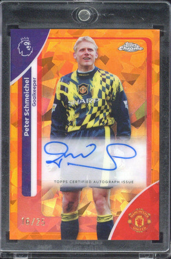 compare product 2026 Topps Chrome Peter Schmeichel Autograph /25 Sapphire