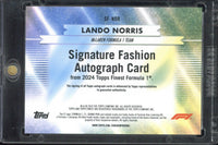 2024 Topps Finest Lando Norris Superfractor 1/1 #SF-NOR