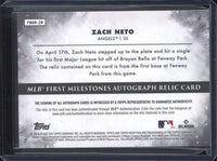 2023 Topps Inception MLB Zach Neto First Milestones Autograph Relic /99 #FMAR-ZN