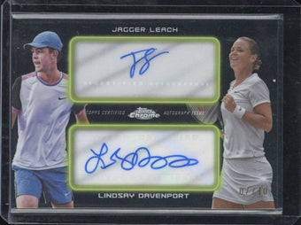 compare product 2025 Topps Chrome Jagger Learch / Lindsay Davenport Dual Autograph /10