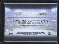 2025 Topps Chrome Jagger Learch / Lindsay Davenport Dual Autograph /10