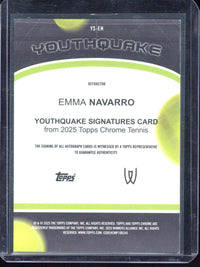 2025 Topps Chrome Emma Navarro Youthquake Autograph /99