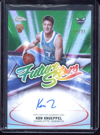 compare product 2025-26 Topps Chrome Kon Knueppel RC Future Stars Autograph /99