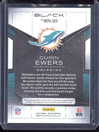 2025 Panini Black Football Quinn Ewers RC Autograph Patch /125