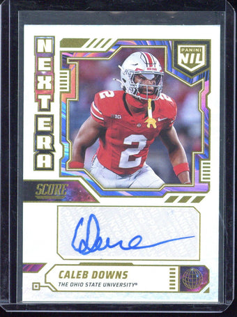 compare product 2025 Panini Score Caleb Browns Autograph