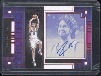 compare product 2023-24 Panini One and One Basketball Pau Gasol Autograph /25 PFS-PAU