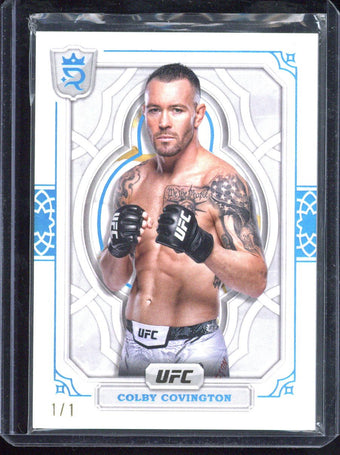 compare product 2024 Topps Royalty UFC KColby Covington 1/1 #64