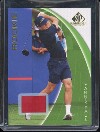 compare product Upper Deck SP Game Used Golf Yannik Paul RC #59