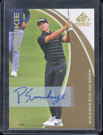 compare product Upper Deck SP Game Used Preston Summerhays RC Autograph #54