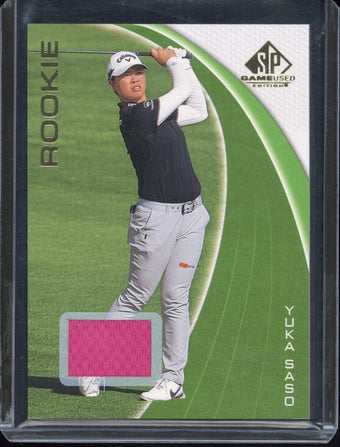 compare product Upper Deck SP Game Used Golf Yuka Saso RC Relic #69