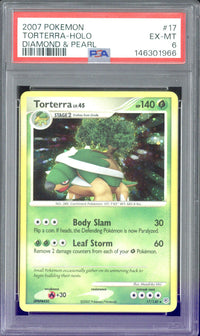 2007 Pokemon Torterra Diamond & Pearl #17 PSA 6