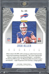 2018 Panini Phoenix Josh Allen RC #105