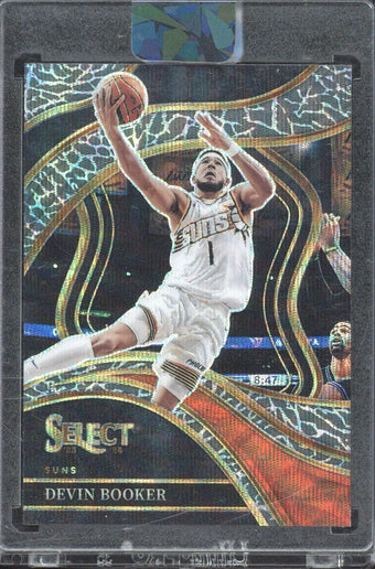compare product 2023-24 Panini Select Devin Booker Courtside Elephant Prizm #258