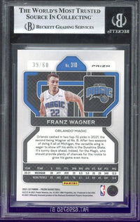 2021-22 Panini Prizm Franz Wagner RC Orange Wave /60 #310 BGS 9
